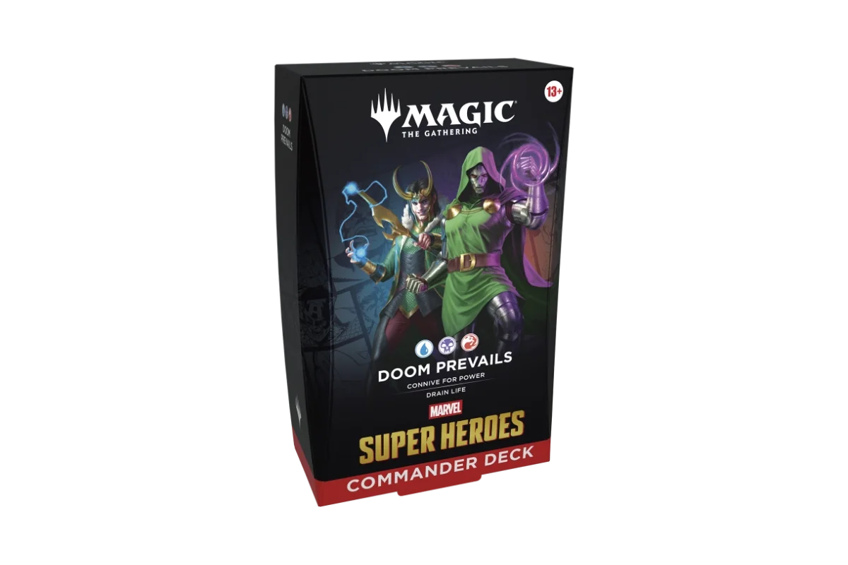 Magic: The Gathering Marvel Super Heroes Commander Deck Doom Prevails left angle