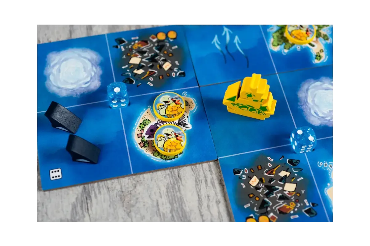 Ahoy Rivals and Renegades gameplay showing orca and turtle factions on game board