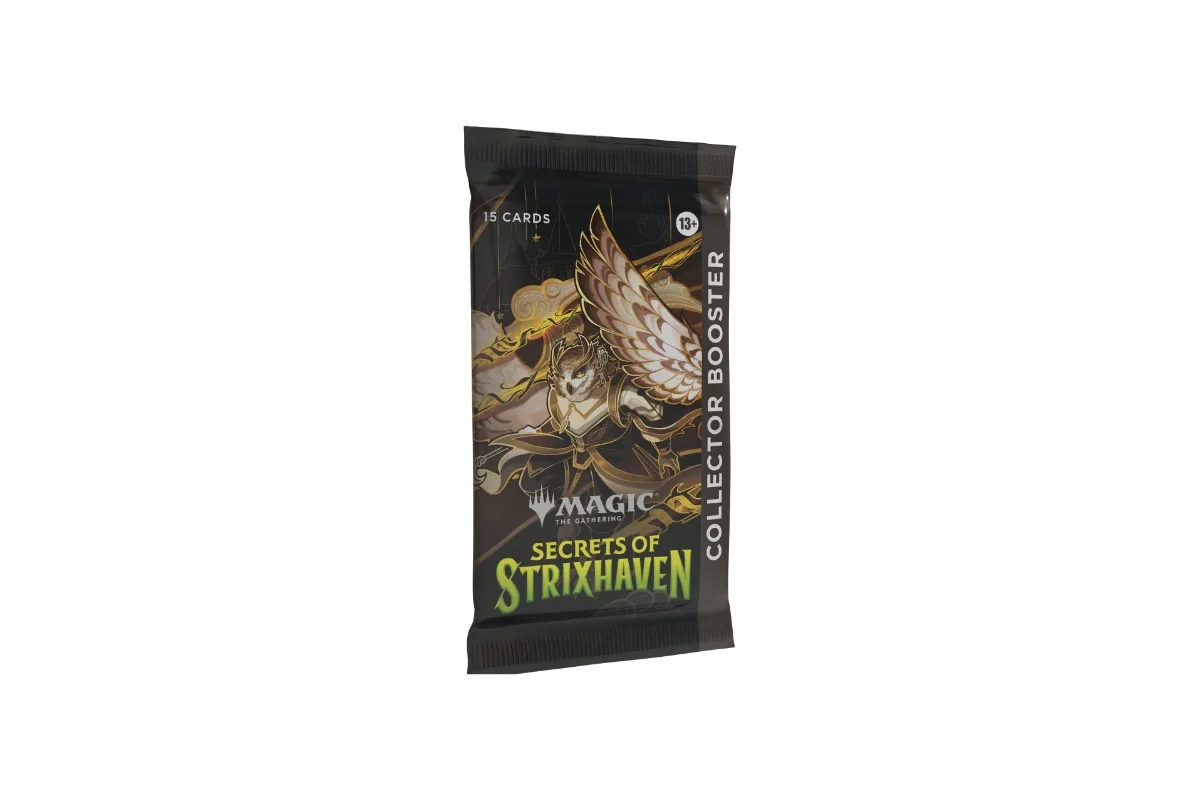 Magic: The Gathering Secrets of Strixhaven Collector Booster pack left angle (Copy)