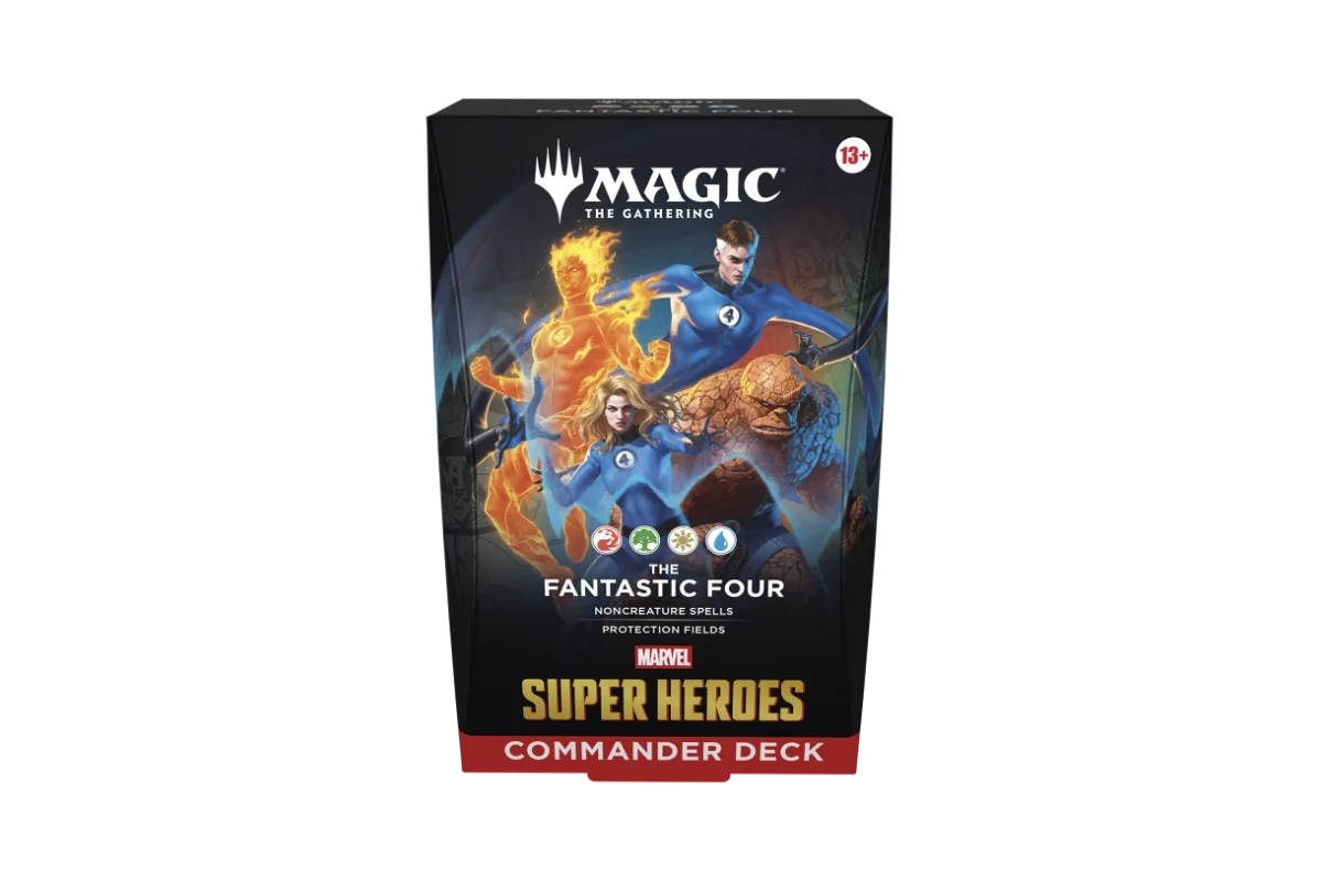 Magic: The Gathering Marvel Super Heroes Commander Deck The Fantastic Four featuring Human Torch, Mr. Fantastic, Invisible Woman, and The Thing