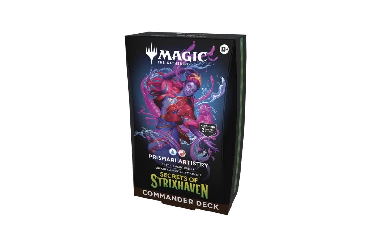 Magic: The Gathering Secrets of Strixhaven Commander Deck Prismari Artistry right angle