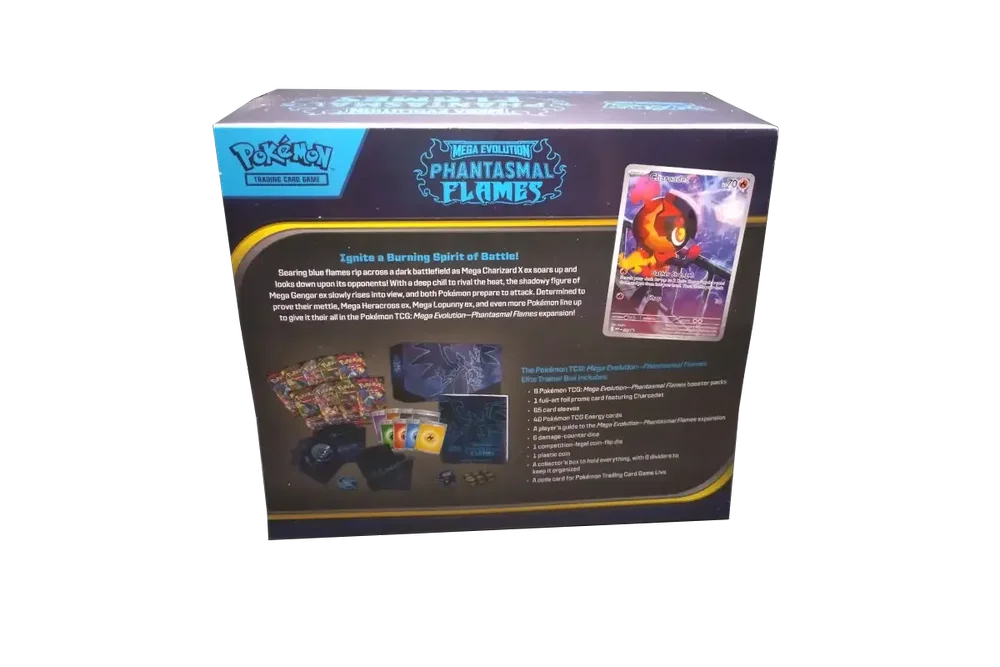 Pokmon Mega Evolution Phantasmal Flames ETB  Topaz Cards