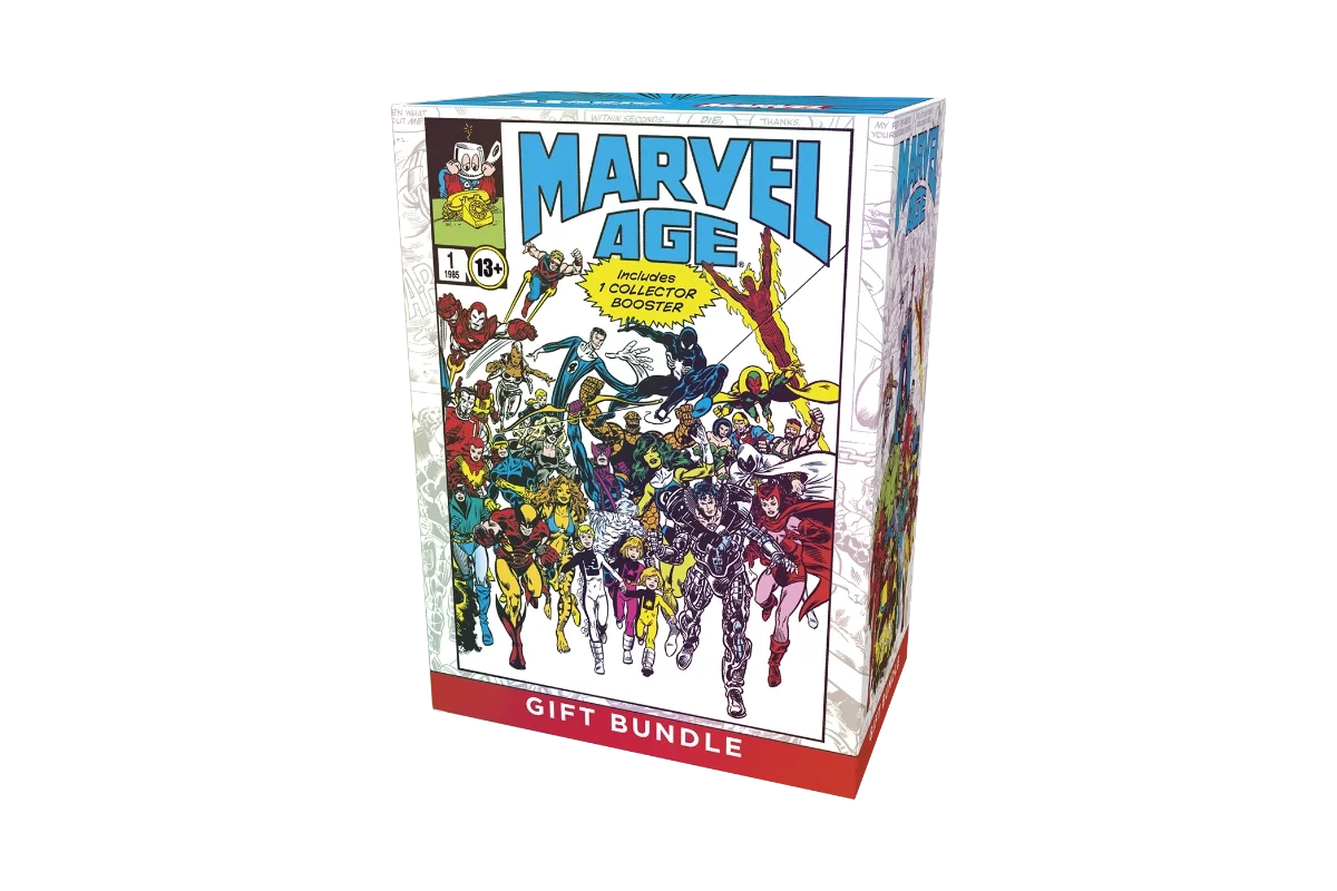 Magic: The Gathering Marvel Super Heroes Gift Bundle showing right side with Marvel heroes