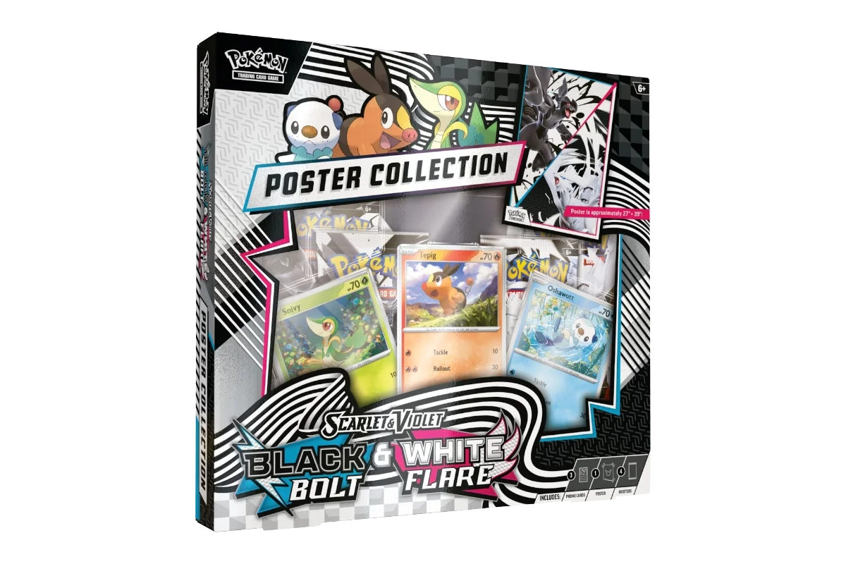[B-GRADE] Pokémon TCG - Scarlet & Violet: Black Bolt & White Flare - Poster Collection