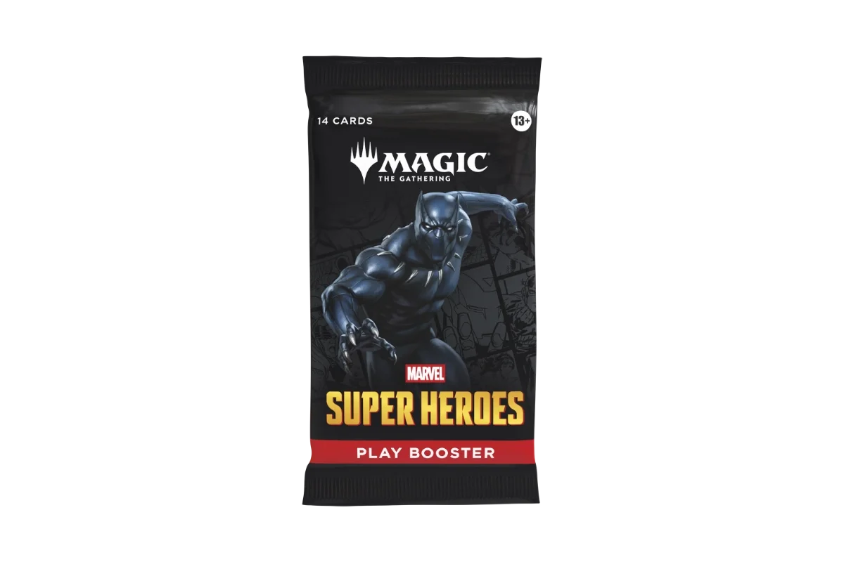 Magic: The Gathering Marvel Super Heroes Play Booster pack featuring Black Panther (Copy) (Copy) (Copy) (Copy) (Copy)