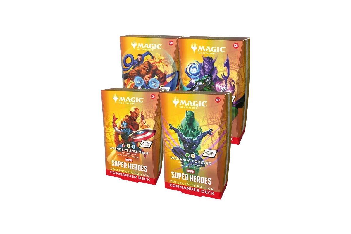 Magic: The Gathering Marvel Super Heroes Collector's Edition all four Commander Decks (Copy) (Copy) (Copy)