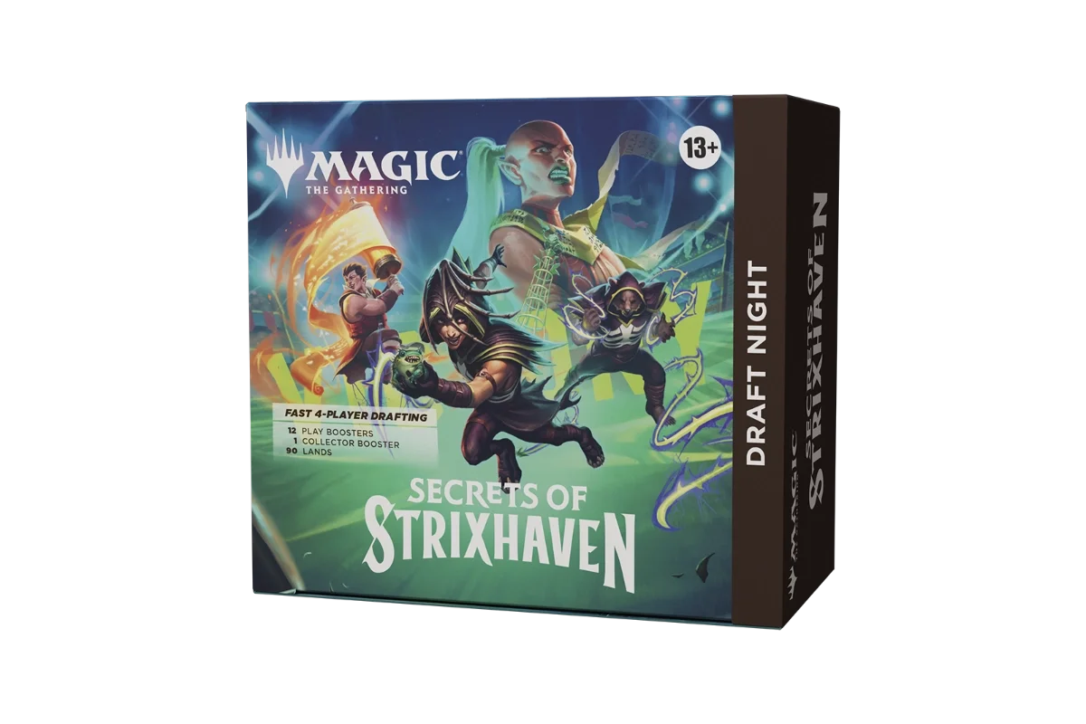 Magic: The Gathering Secrets of Strixhaven Draft Night Box right angle