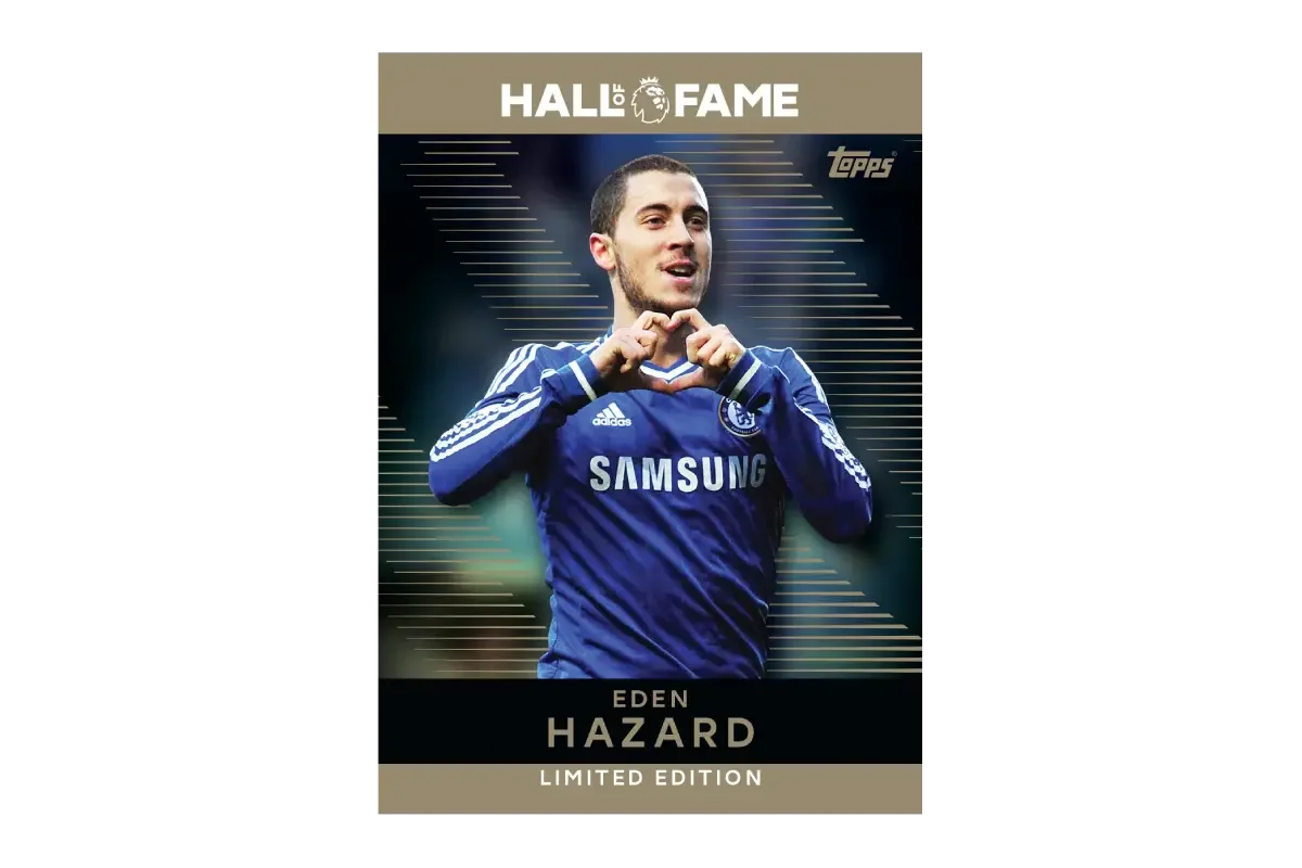Eden Hazard Chelsea Hall of Fame Limited Edition card