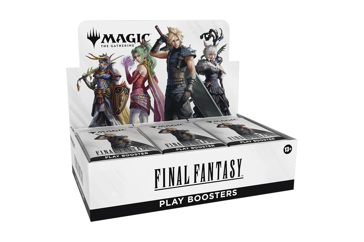 Magic: The Gathering Final Fantasy Play Booster Box - open display left angle