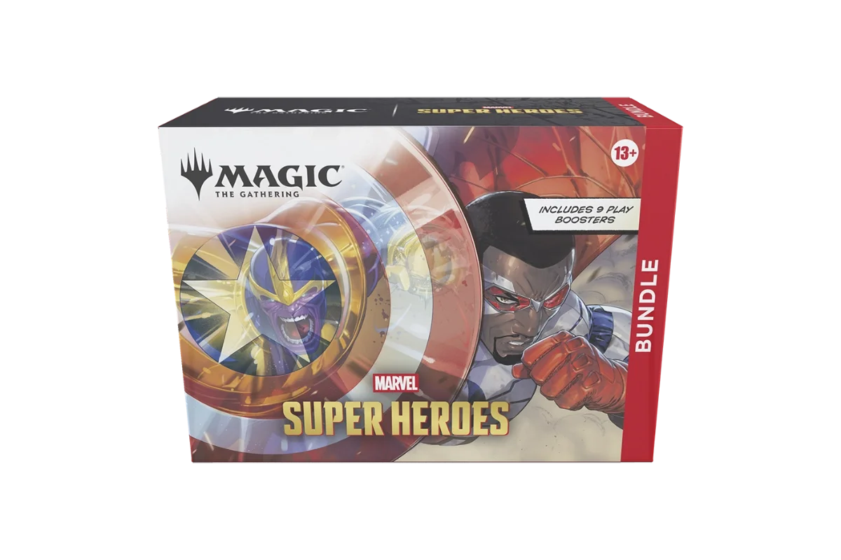 Magic: The Gathering Marvel Super Heroes Bundle featuring Thanos and Falcon