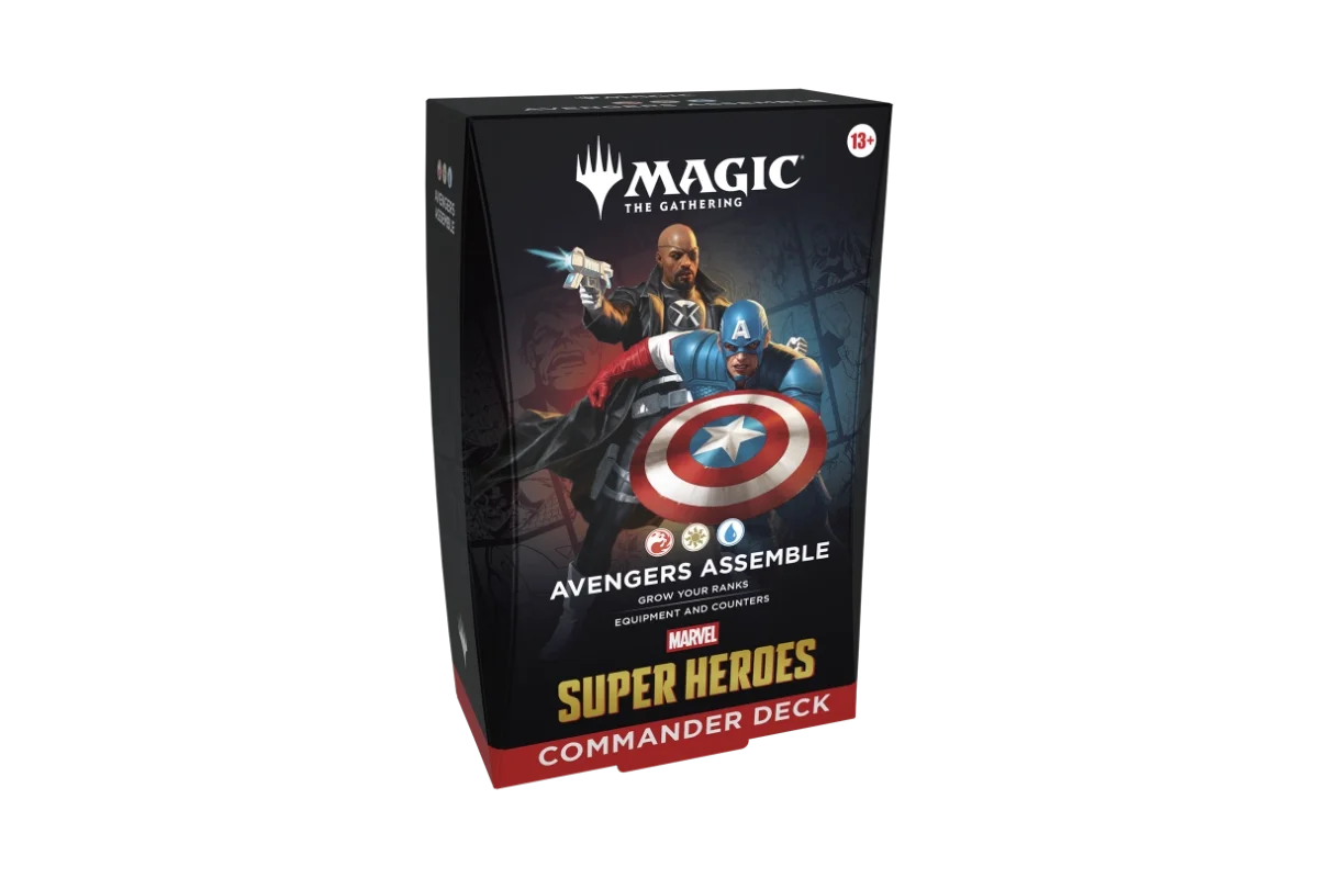 Magic: The Gathering Marvel Super Heroes Commander Deck Avengers Assemble left angle