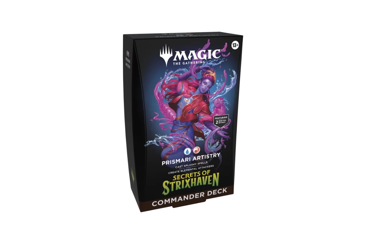 Magic: The Gathering Secrets of Strixhaven Commander Deck Prismari Artistry left angle