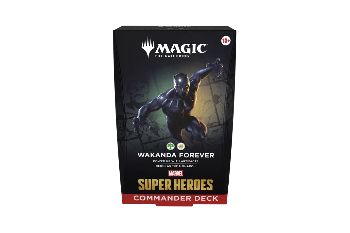 Magic: The Gathering Marvel Super Heroes Commander Deck Wakanda Forever featuring Black Panther