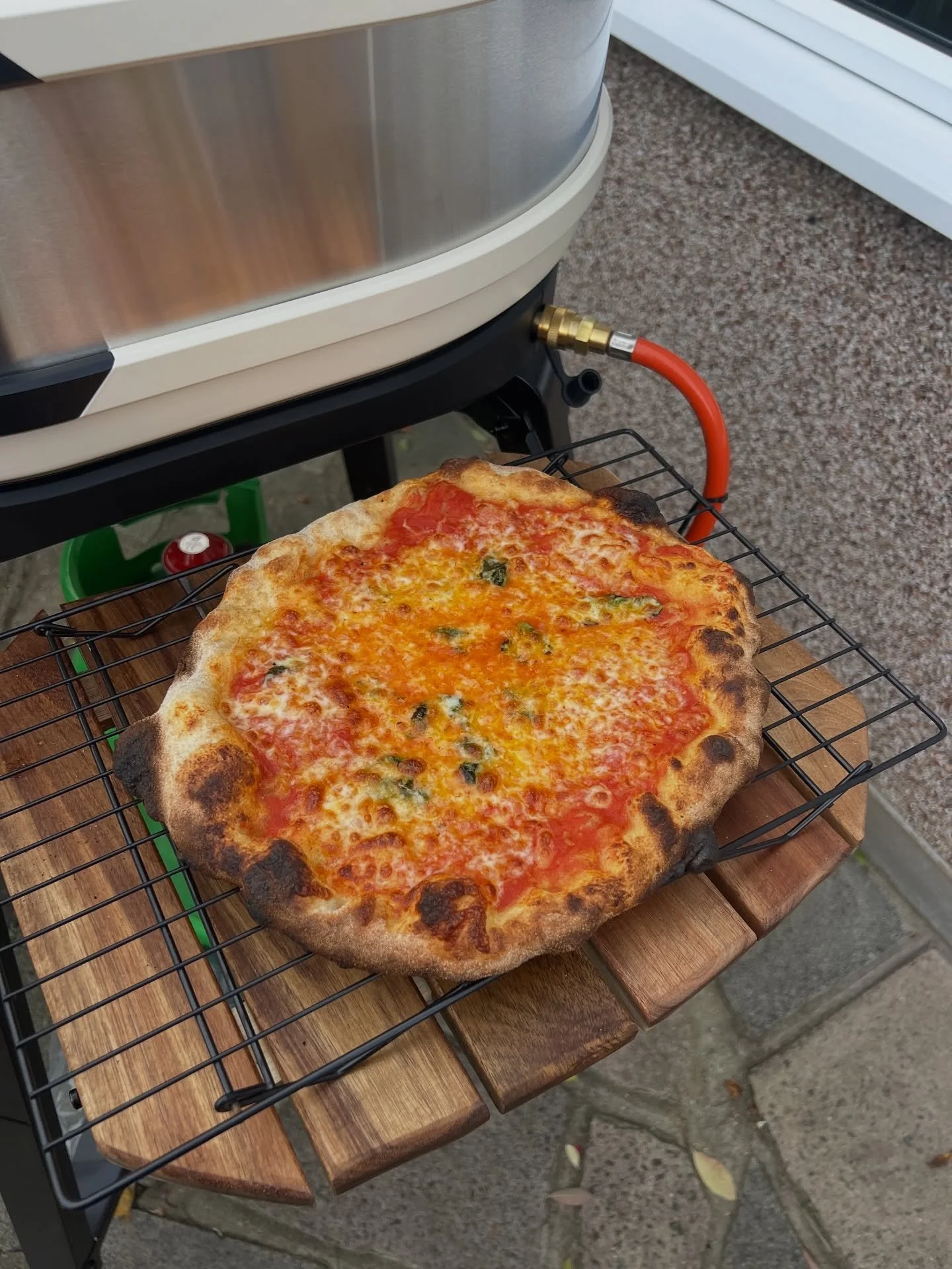 menu testing! 

I was able to test some flavours that I think would work on my future menu this past weekend. 

1. A classic marg, finished with fresh basil and EVOO
2. Pepperoni with @properoni_uk another classic you can&rsquo;t go wrong with
3. Fay