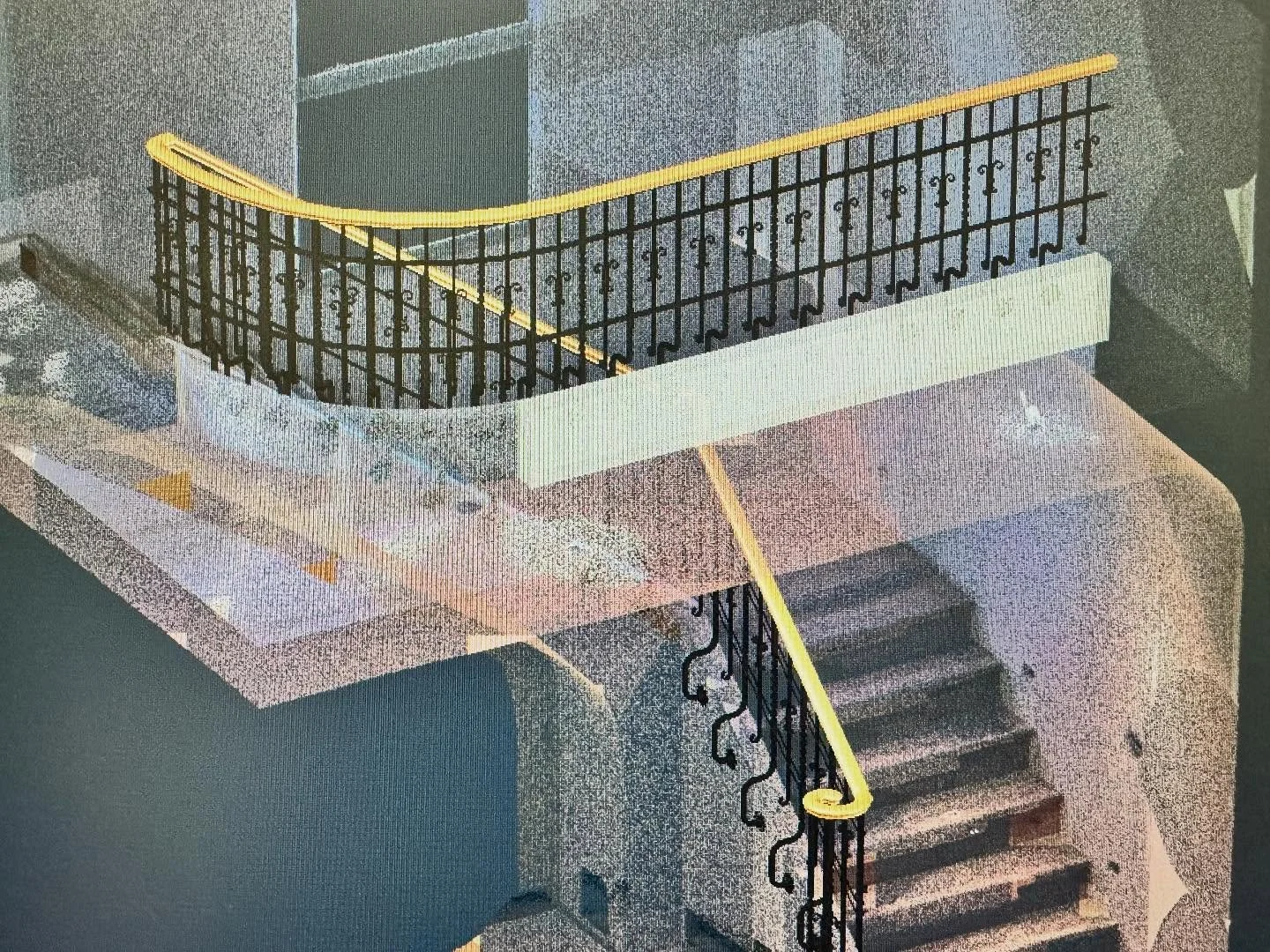 From LiDAR, 3D model, fabrication details, to install. Everything on this project fit perfectly. No field modifications required. The fabricators @innovativeironutah absolutely made this look amazing. #architecture #utahbusiness #steel #lidar #autoca