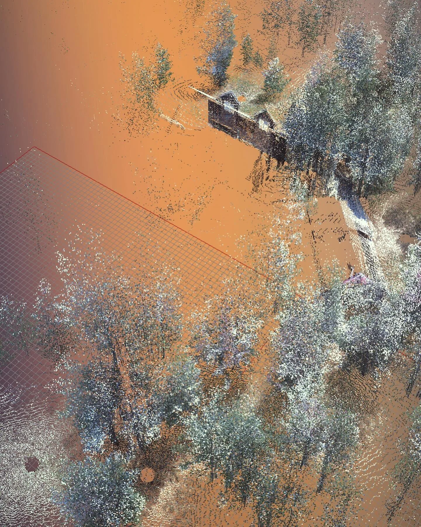 Small portion of a reality capture of a 2 acre property. With this scan we are able to provide the entirety of the site context with one visit.