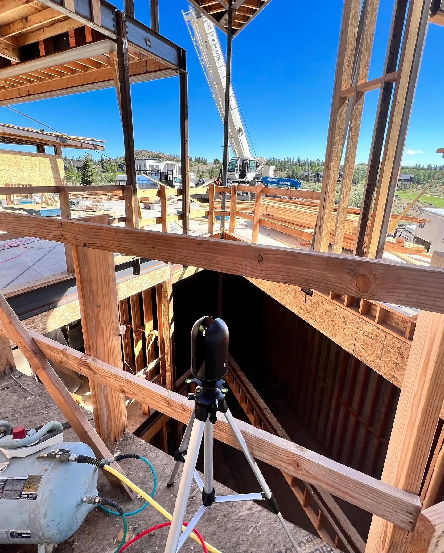 3 flights of stairs from LiDar reality capture survey, documentation, to install. Seamlessly delivery through concept to installation. #drafting #steel #lidar #architecture #autocad #blk360