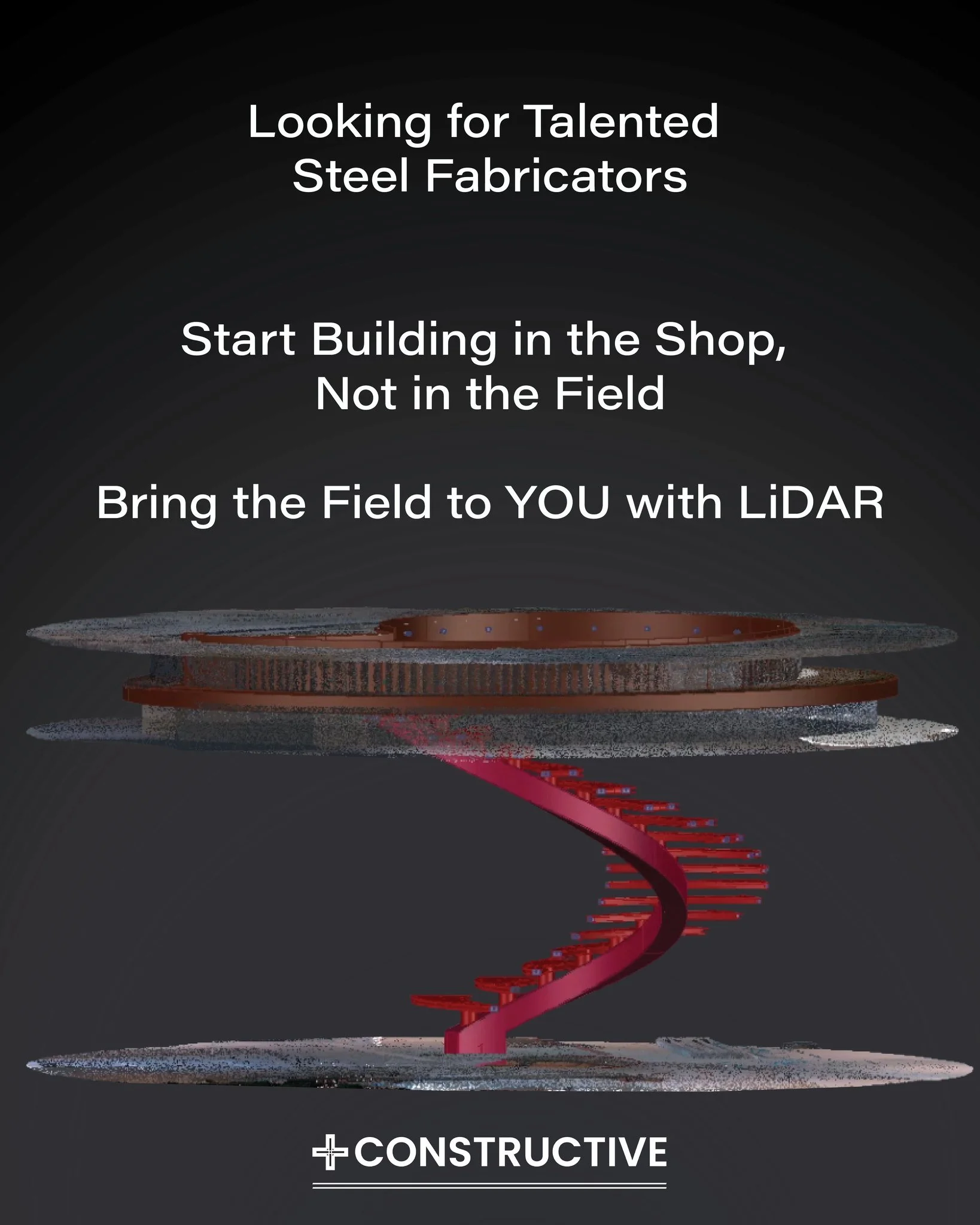 Bring the Field to YOU with LiDAR &amp; Quality Fabrication Documentation

#PositiveConstructive
#saltlakecity 
#slcsteel 
#slcfabrication 
#steelfabrication 
#LiDAR
#AutoCAD
#RealityScanning
#PointCloud
#ScanToBuild
#ScanOnce
#3Dmodel