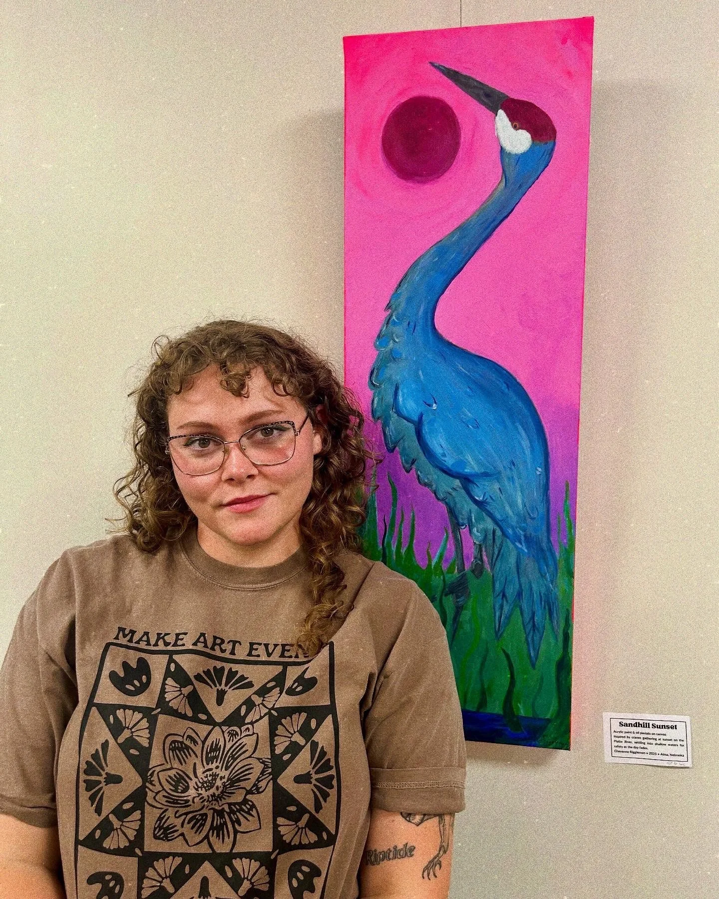 Artist Cheyenne Riggleman, featured at the Forsberg Funk WPA Gallery.