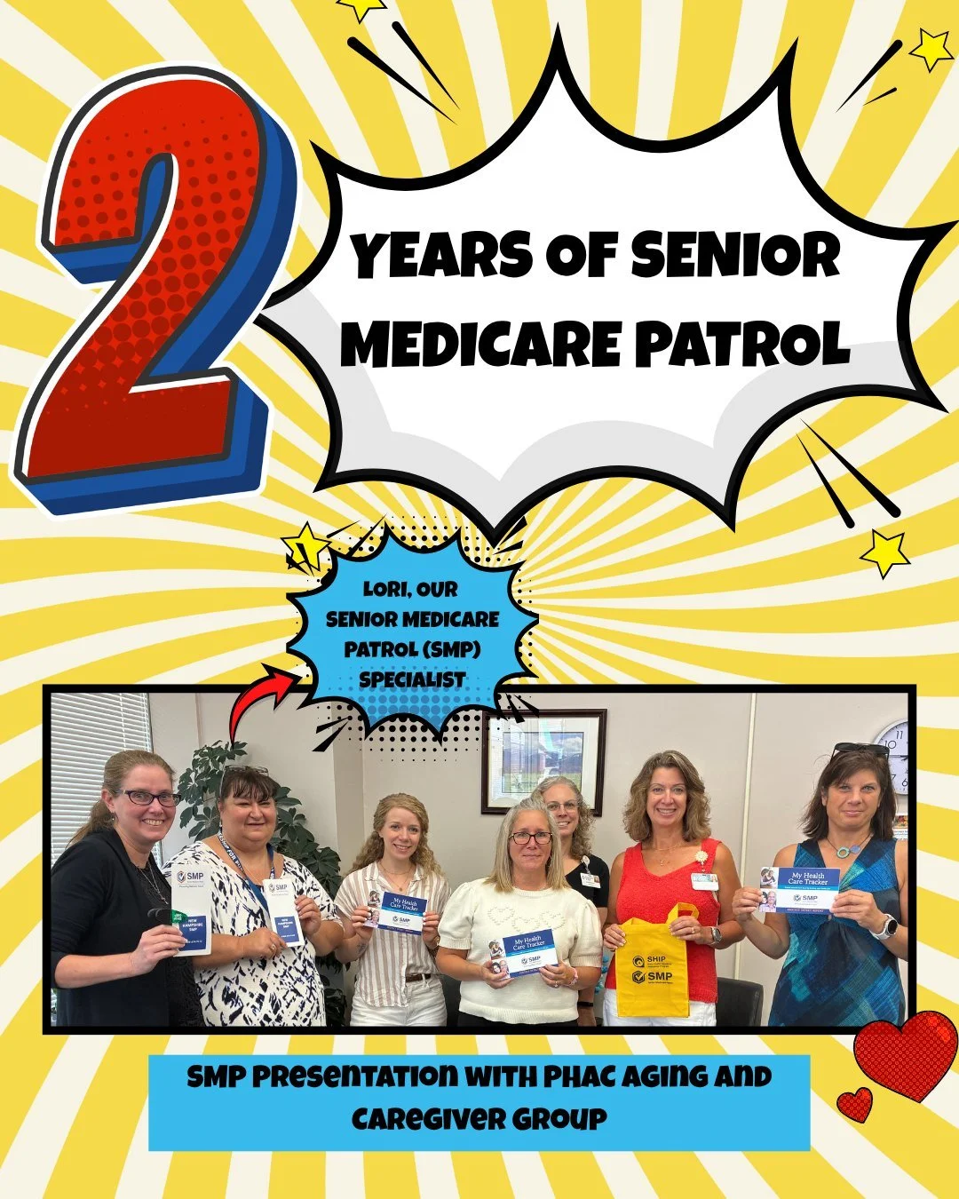 Every hero has a mission. Lori's is protecting our community from Medicare fraud, one conversation at a time. 💙 Through outreach events, education, and trusted guidance, she's helping older adults stay informed, empowered, and protected. That's the 