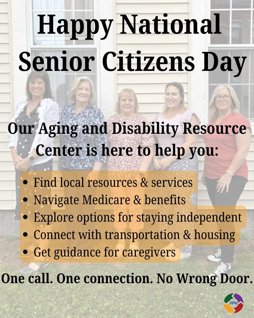 Today, we celebrate the older adults who are an important part of our communities. 💙

Our ADRC is here to connect older adults and caregivers with the resources and support they need. Because when we connect, the power of us is stronger together.