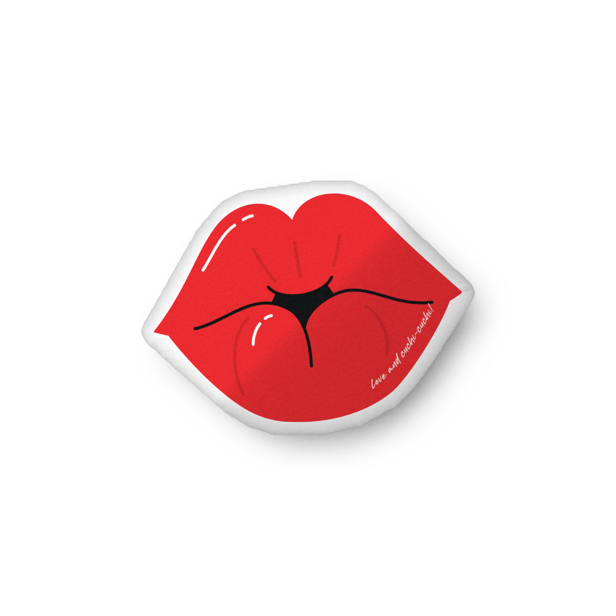 Love and Cuchi-Cuchi Lips-Shaped Pillow