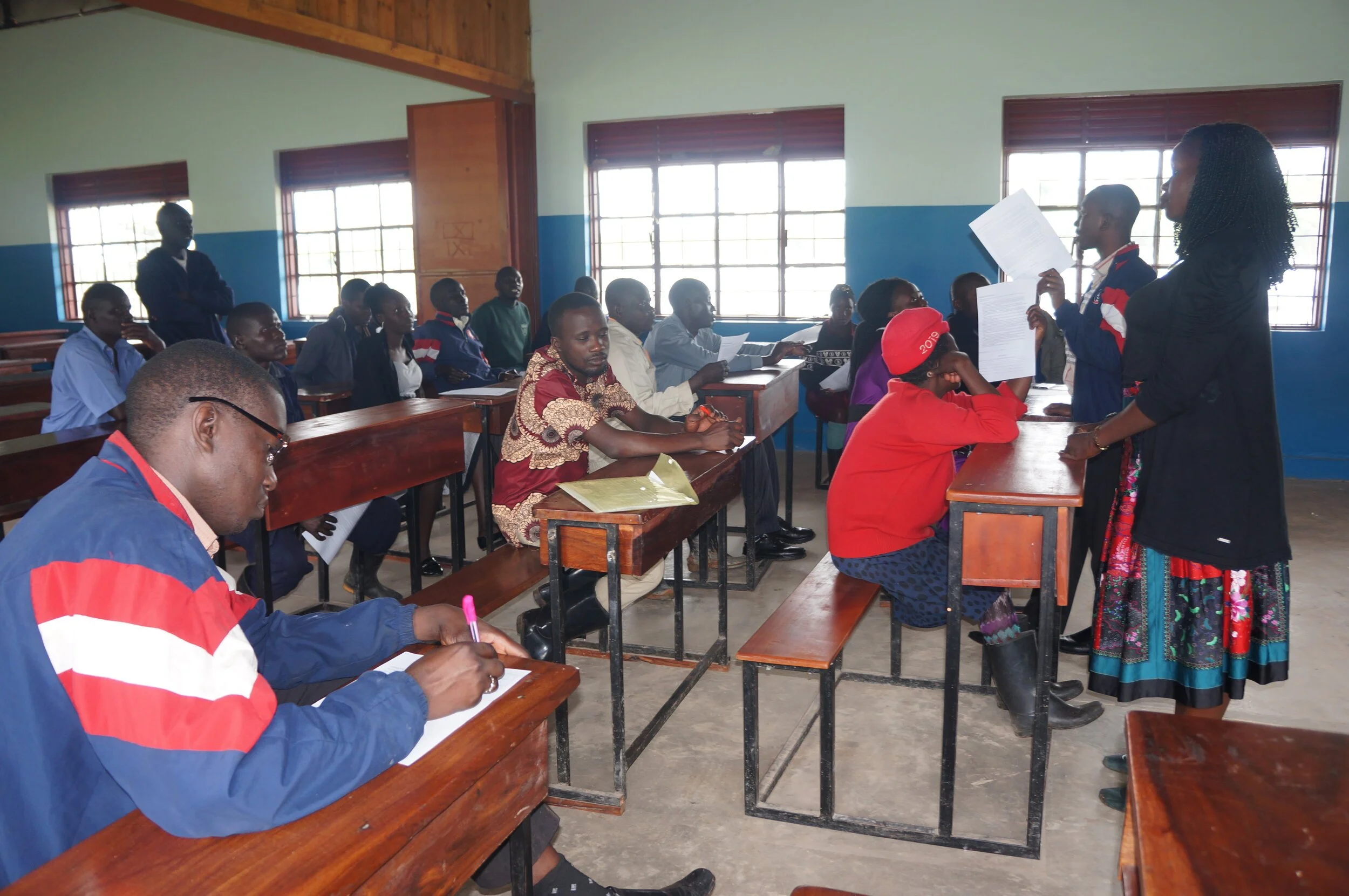 Members of SACCO at a recent group meeting. 