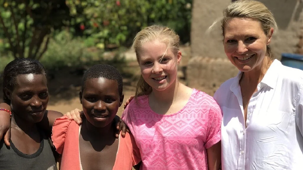 GEORGIE GARDNER &amp; HER DAUGHTER Bronte VISIT OUR SCHOOLS IN UGANDA