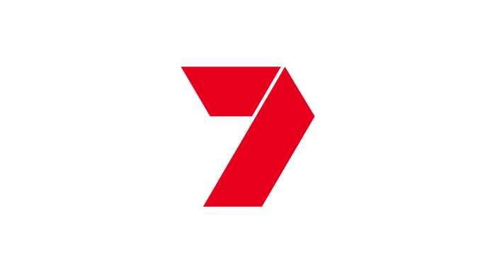 Red and black number 7 logo on a white background.