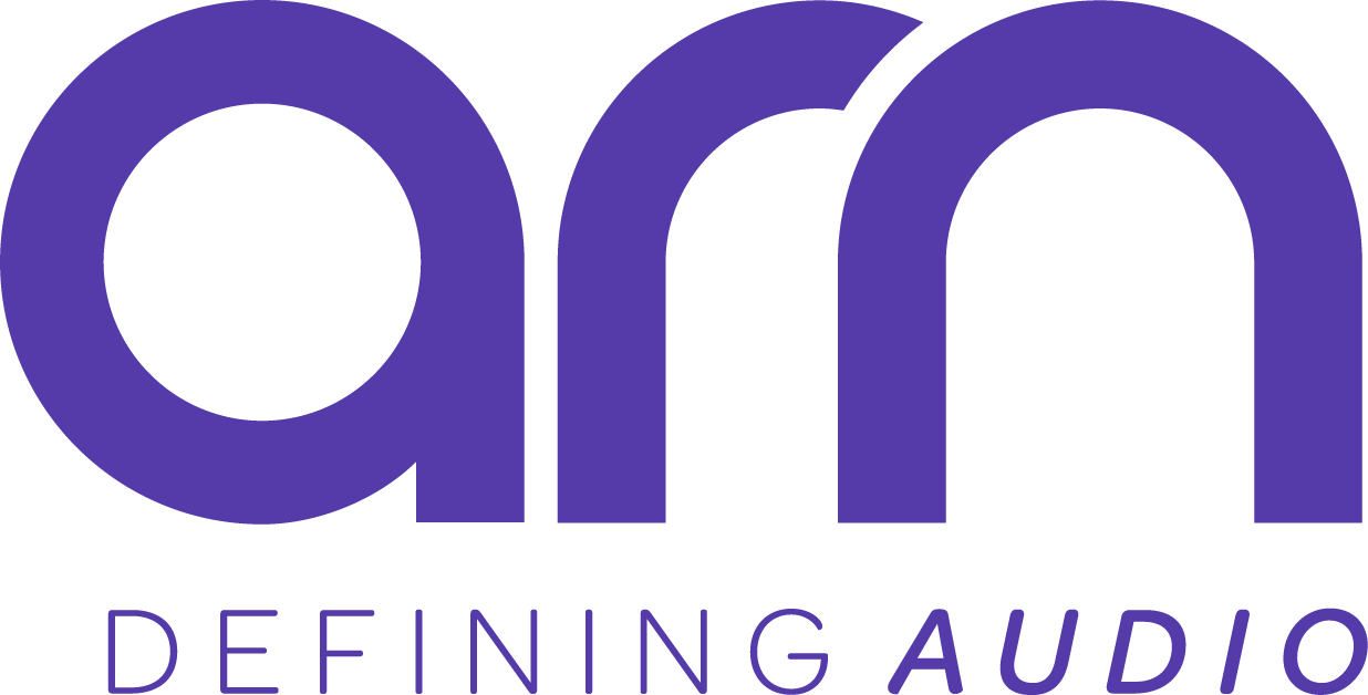 Logo with the text "Art" in large purple letters and "Defining Audio" below in smaller purple letters.