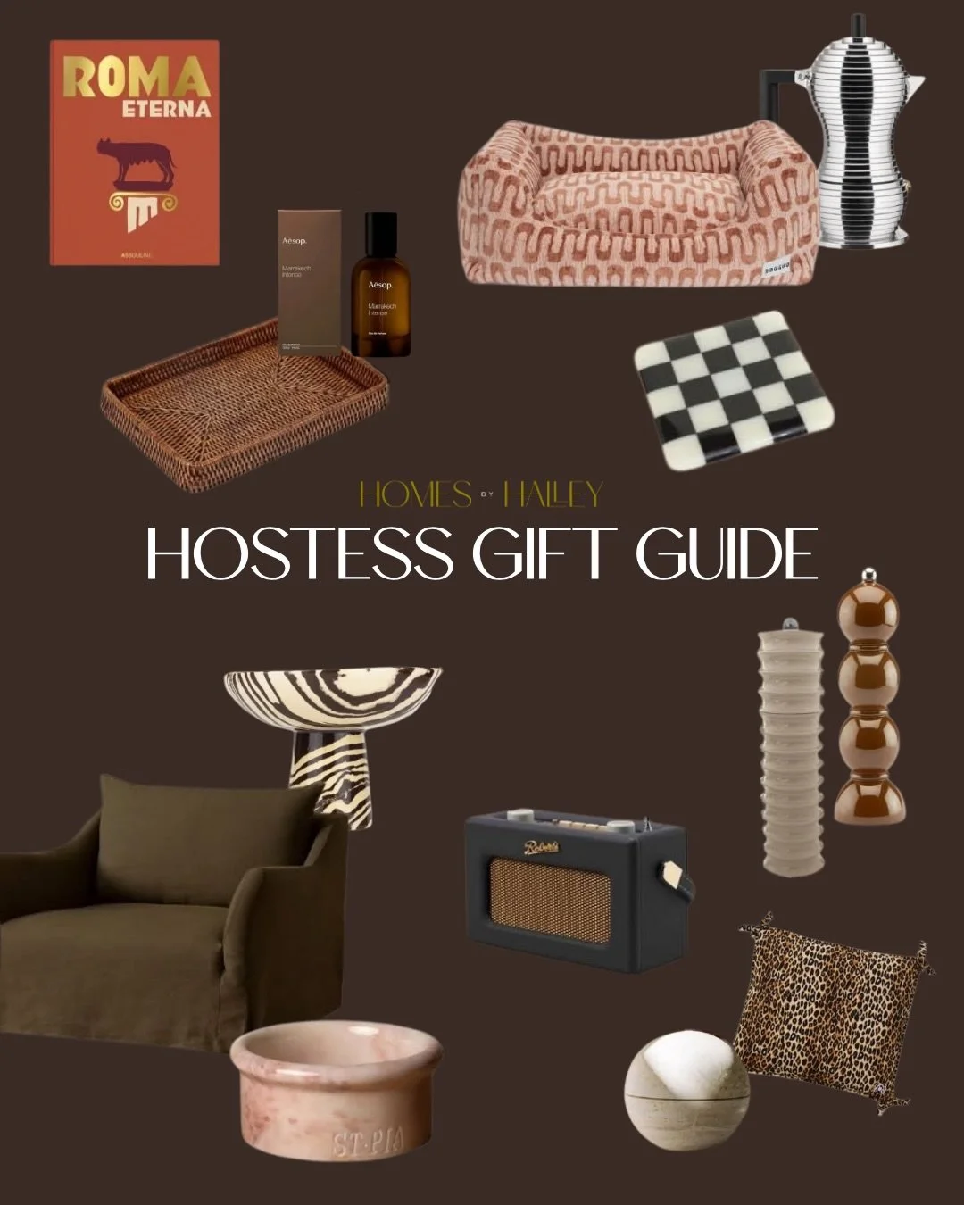 ✨ HOLIDAY GIFT GUIDE 🤎 Homes by Halley Style ✨

For the people who make a house feel like home. From chic host gifts to pieces for your favorite design fanatic, cozy-season lover, pet parent, kitchen queen, or coffee-obsessed friend&hellip;consider 