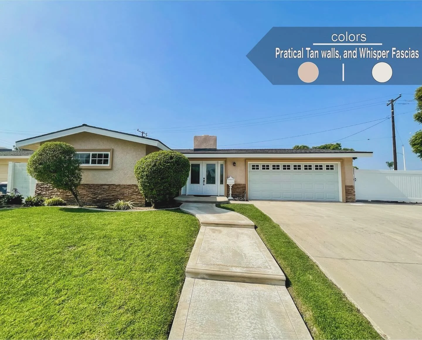 Exterior Painted and powerwashed🏠