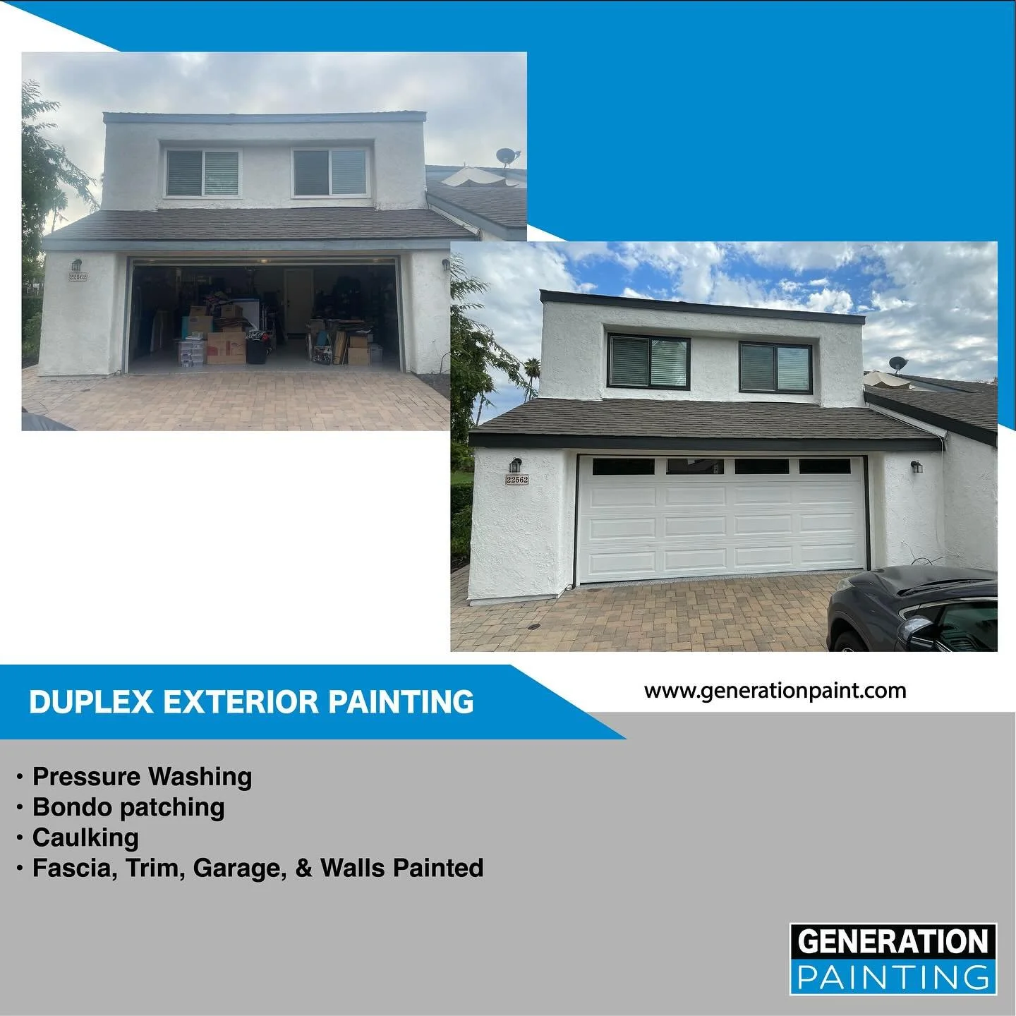 Residential Painting Duplex🏡
-Exterior Painting
:Dunn Edward&rsquo;s Whisper White
📍Orange County, California 

#SoCalPainting #riversidepainter #paintingservices #interiorpainting #exteriorpainting #residentialpainting #commercialpainting #paintin