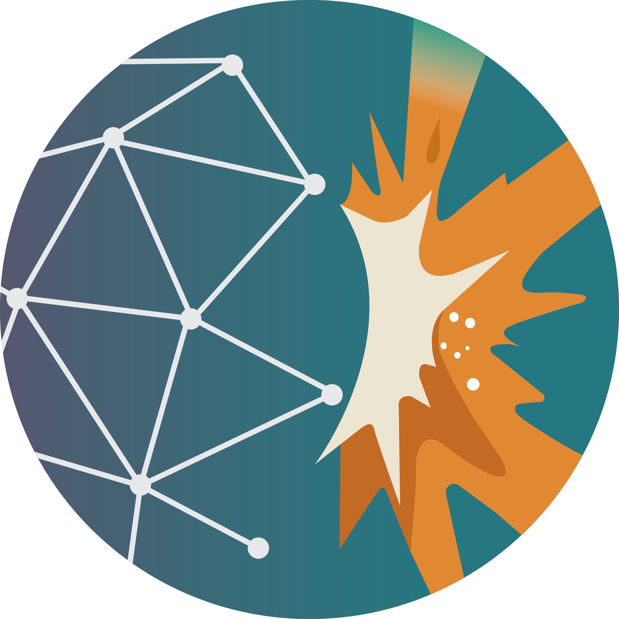 Abstract illustration representing operational systems and interconnected workflows