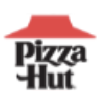 Pizza Hut logo with red hat and black text