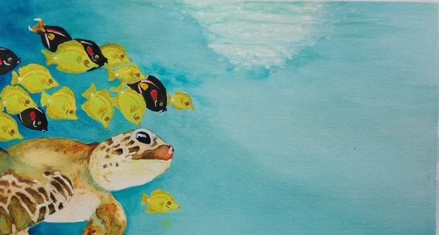 Windland_SeaTurtleWithFish.jpeg