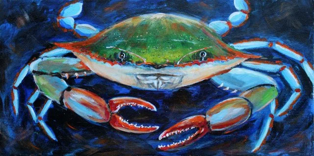 _Low Country Pinch _acrylic art class Whitey's Fish Camp  Jan. 27th Atlantic Beach Arts Market Jan.24th & 25th .jpeg