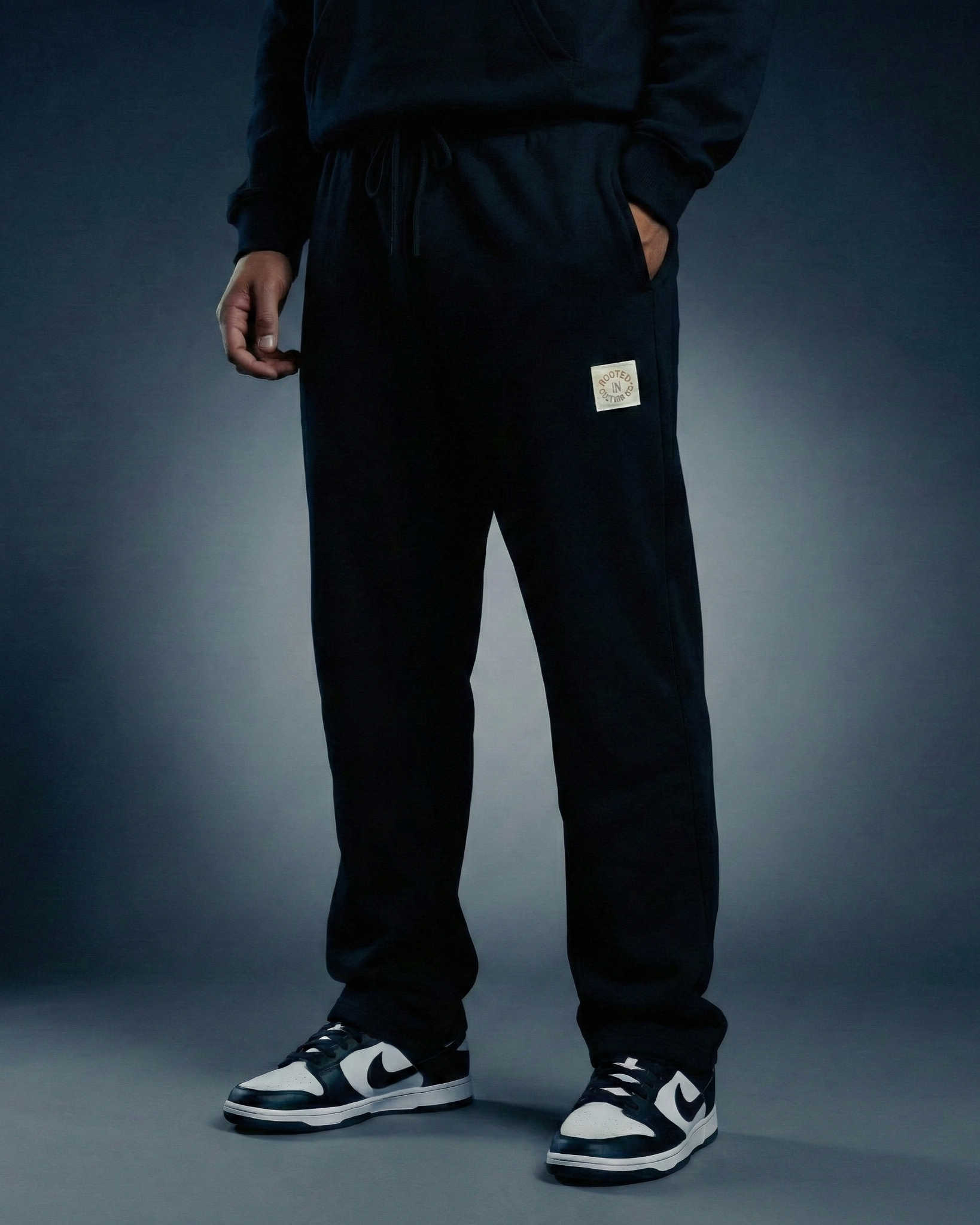 Rooted Straight-Leg Sweatpants