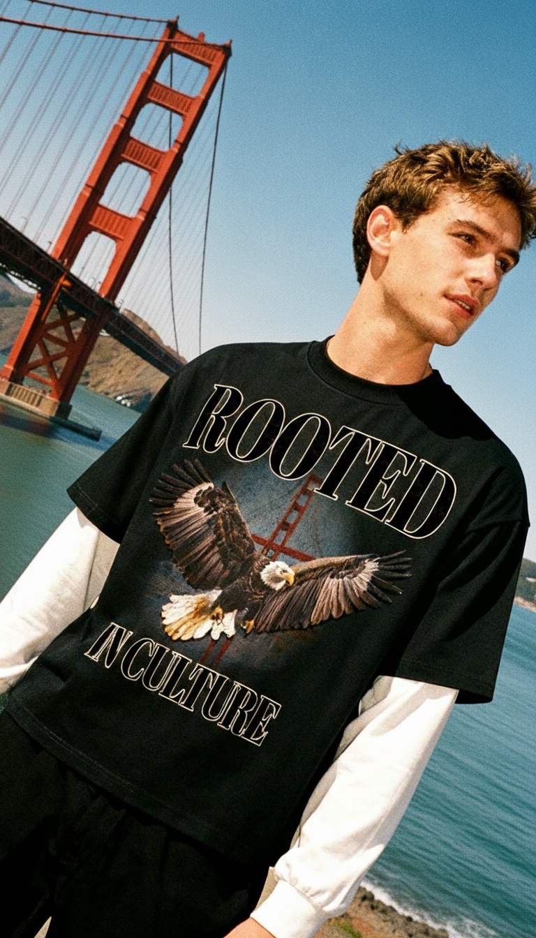 Rooted Eagle Layered T-Shirt