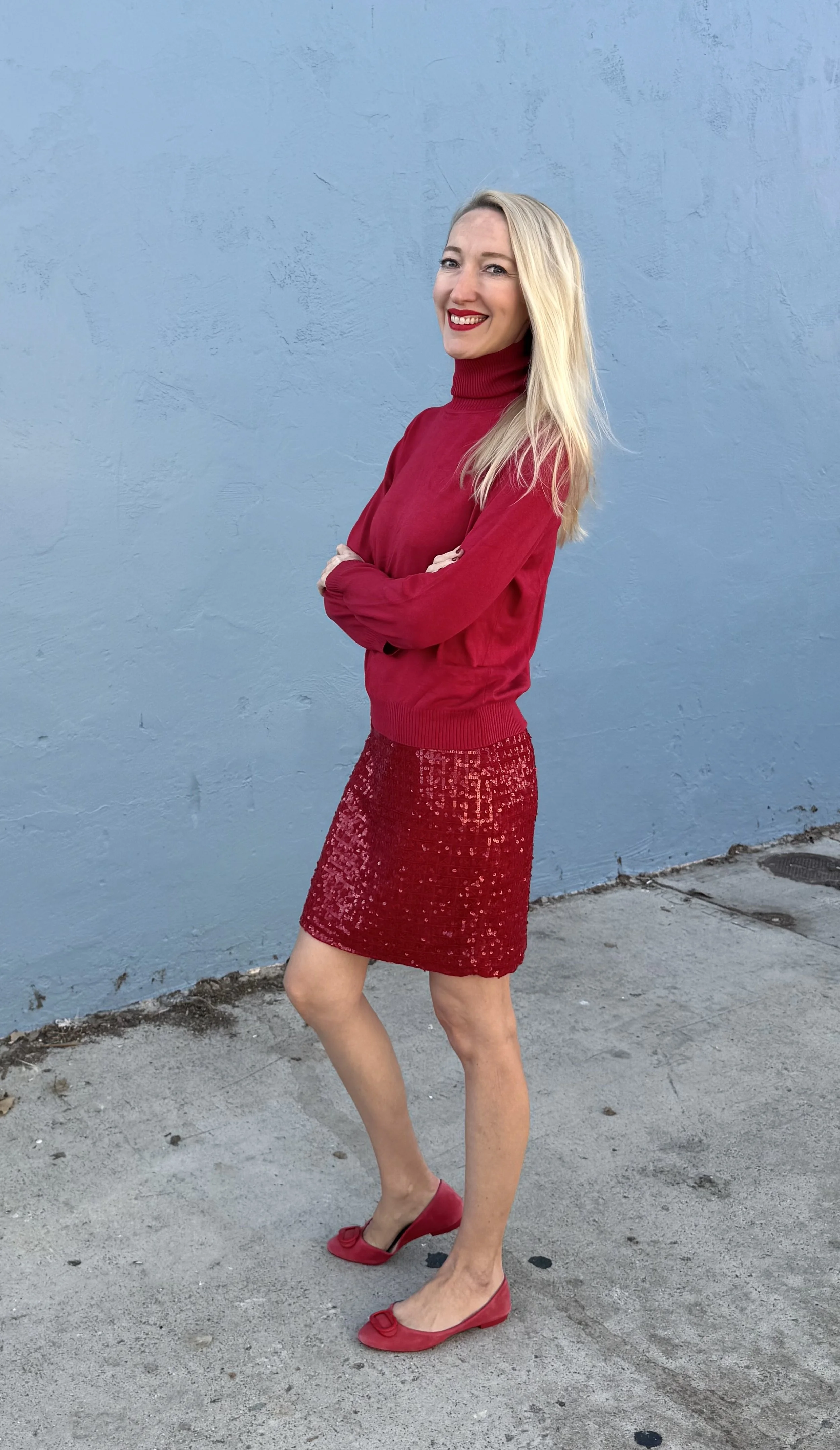 Tops in Texture: Ruby Red