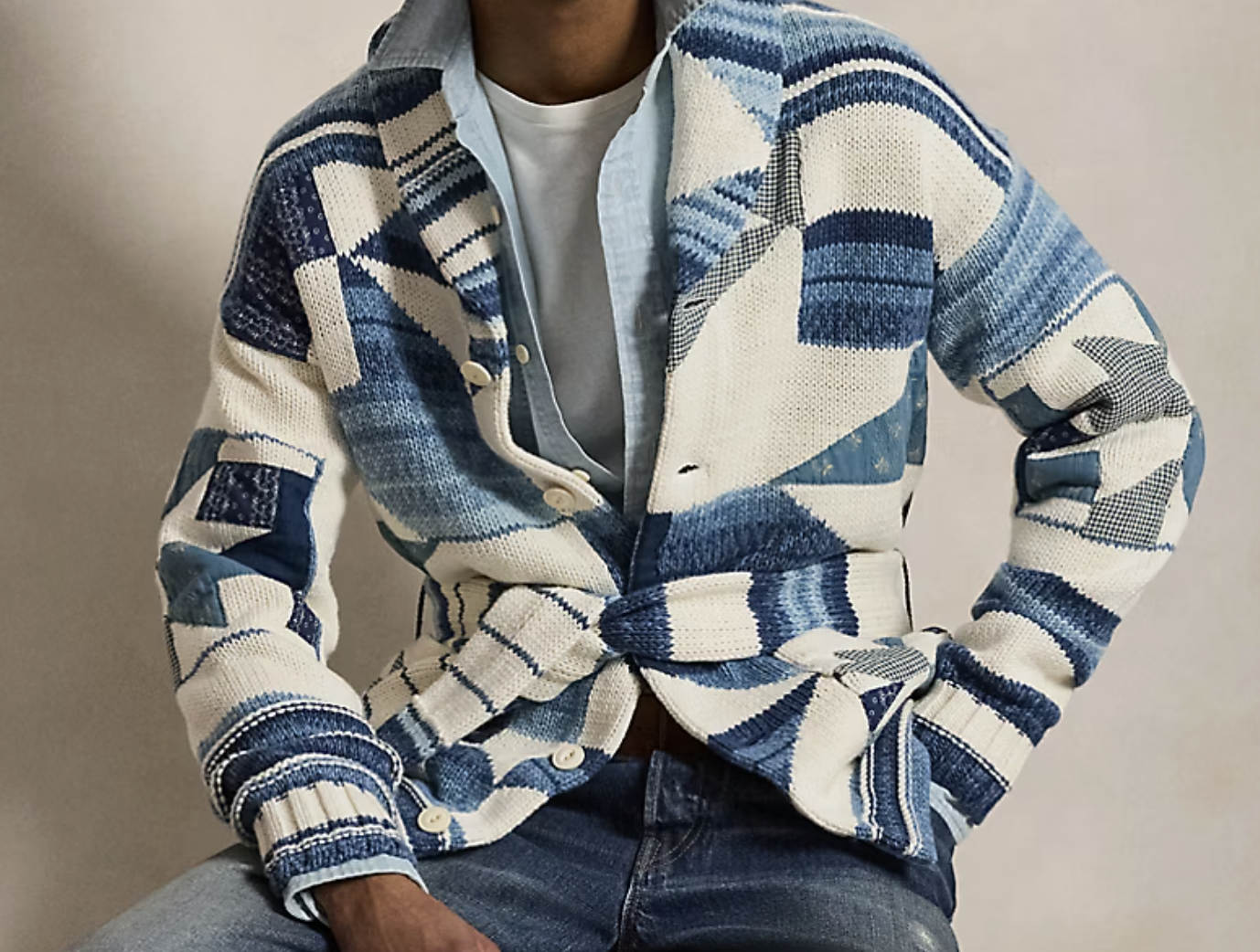 Ralph Lauren blue cardigan