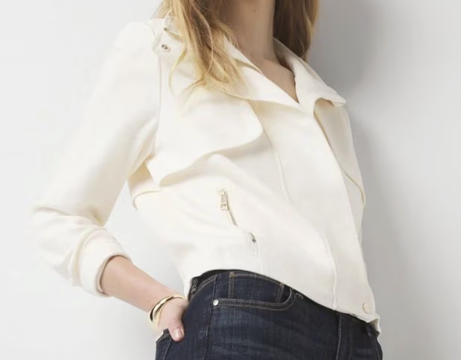 White denim jacket