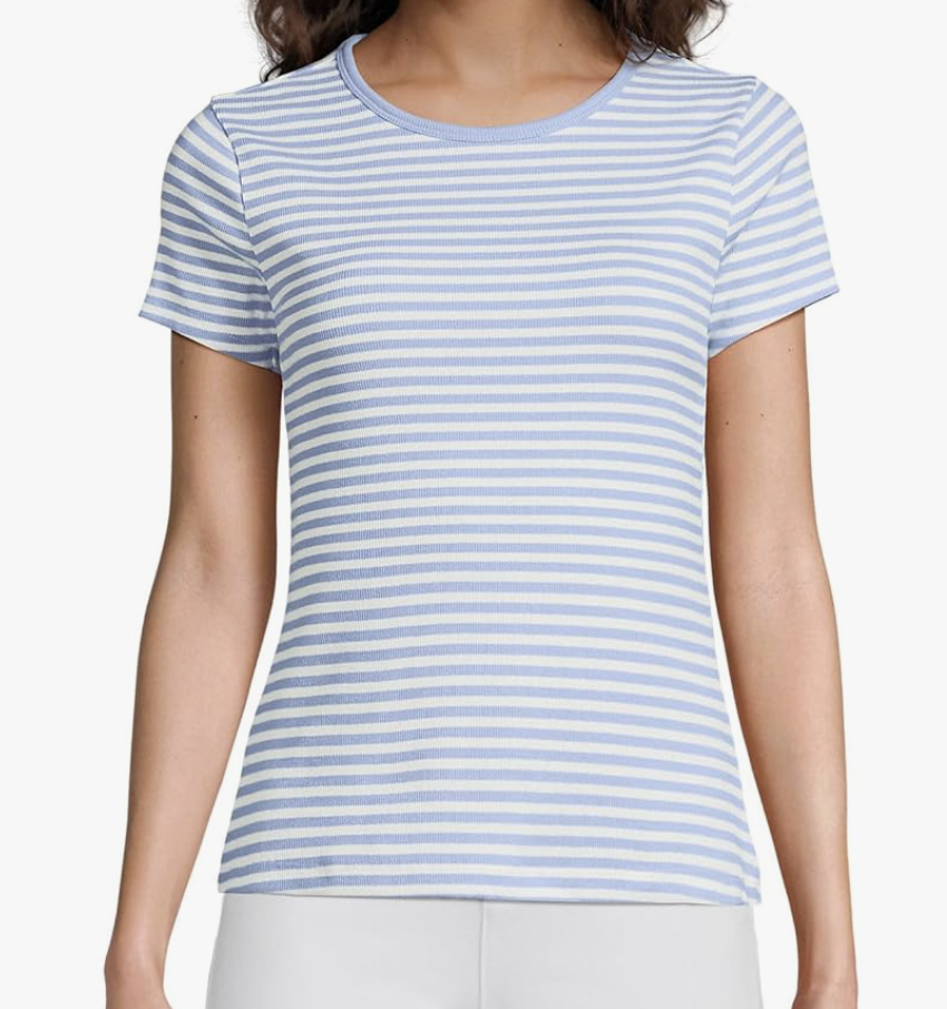blue stripe tee