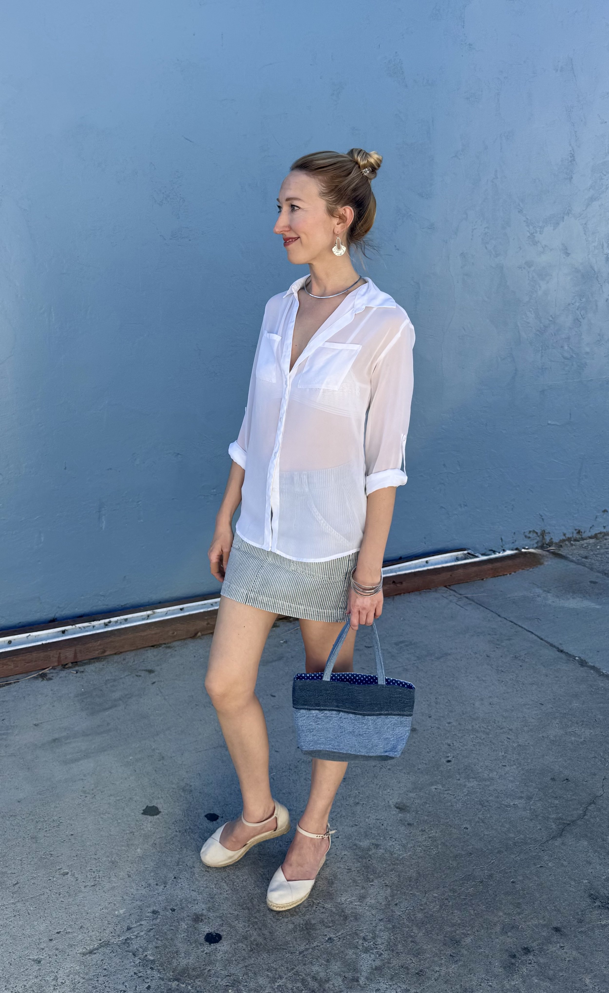 The Denim Dozen: Railroad Stripe Mini