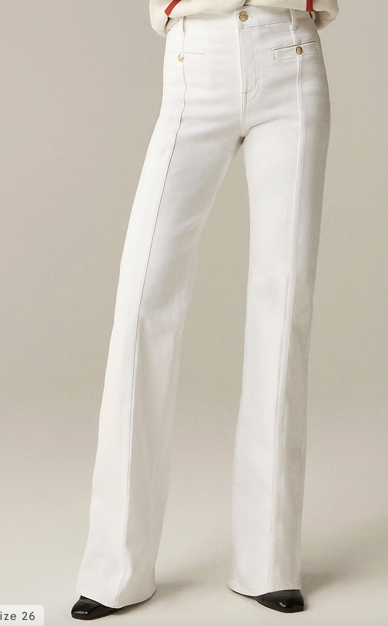 white sailor jeans
