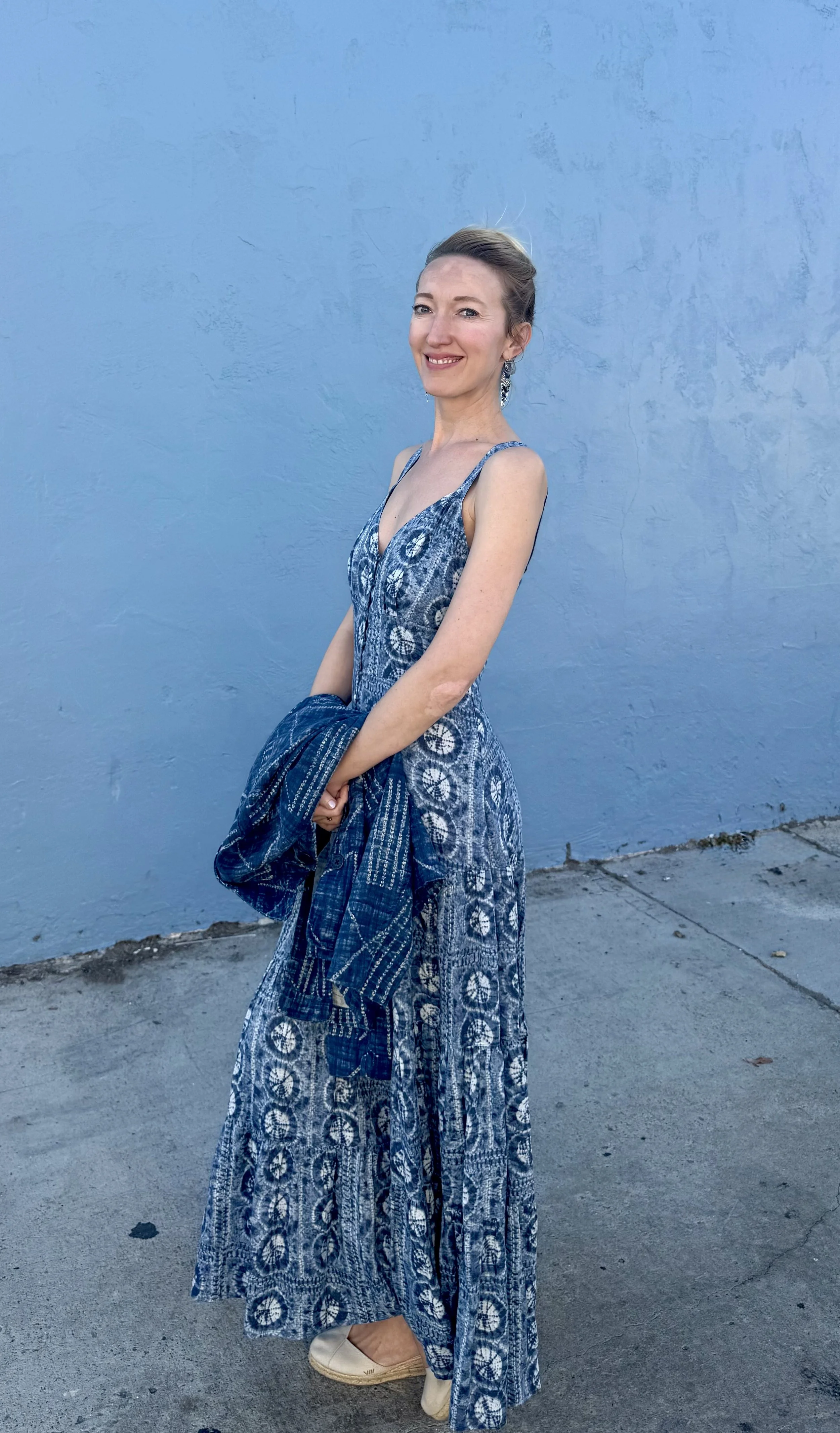 Ralph Lauren shibori maxi dress