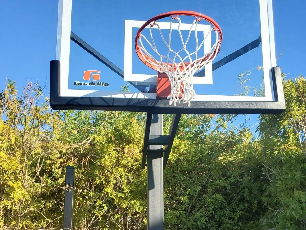 In-ground Goalrilla basketball goal installed in Phoenix AZ