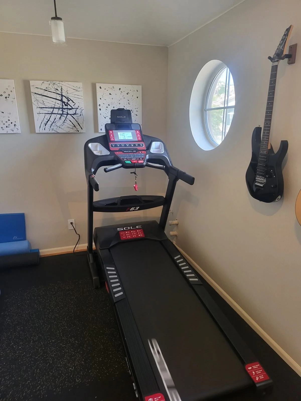 Sole F63 treadmill assembled in a Phoenix home gym