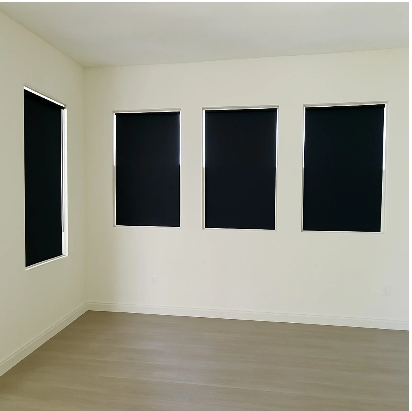 indoor cellular shade installation in a home in Phoenix, with careful curtain mounting.