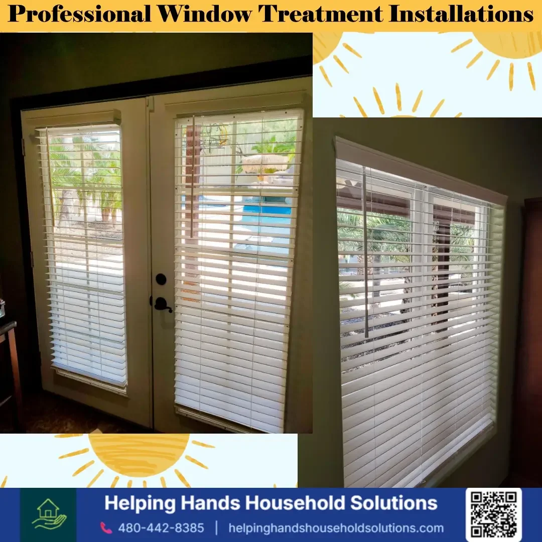 Indoor Window Treatment Installation | Blinds, Motorized Blinds, Blackout Shades & Window Coverings:

Looking for professional blind installation near you? We are Phoenix's trusted experts for indoor window coverings — blackout shades, motorized blin